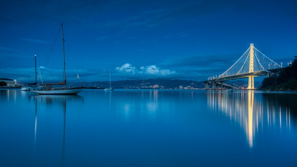 Bay Bridge, Treasure Island. California.
